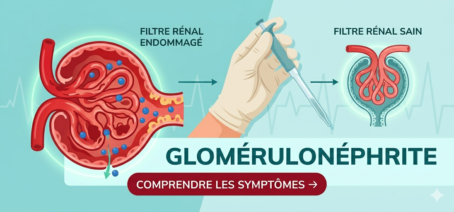 Comprendre la glomérulonéphrite, une maladie rare — fiche pathologie MediScribe